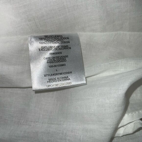 NWT Gianni Bini White Halter Eyelet Dress - Picture 7 of 7